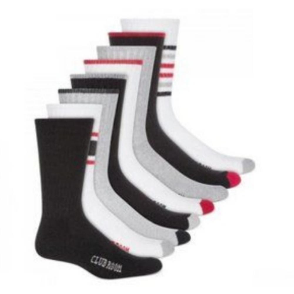Clubroom 8-Pack Socks. Size 9-13. New With Tags $40.